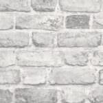 Grandeco Vintage House Brick Grey Wallpaper A28903