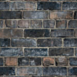 Grandeco Durham Brick Blue Wallpaper A52402