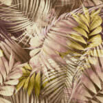 Grandeco Life Nomad Antigua Palm Pink & Ochre Wallpaper 170703