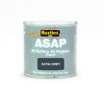 Rustins Quick Drying ASAP All Purpose All Surface Satin Paint Grey 250ml