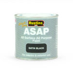 Rustins Quick Drying ASAP All Purpose All Surface Satin Paint Black 250ml