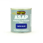 Rustins Quick Drying ASAP All Purpose All Surface Satin Paint Blue 500ml