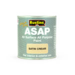 Rustins Quick Drying ASAP All Purpose All Surface Satin Paint Cream 1L