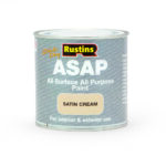 Rustins Quick Drying ASAP All Purpose All Surface Satin Paint Cream 250ml