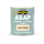 Rustins Quick Drying ASAP All Purpose All Surface Satin Paint Cream 500ml