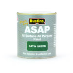 Rustins Quick Drying ASAP All Purpose All Surface Satin Paint Green 500ml