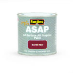 Rustins Quick Drying ASAP All Purpose All Surface Satin Paint Red 250ml