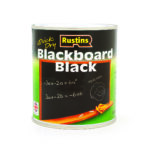 Rustins Quick Dry Blackboard Black Paint MATT 1L