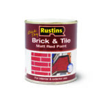 Rustins Quick Drying Brick and Tile Paint Matt Red 250ml