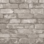Fine Decor Distinctive Brick Silver & Grey Wallpaper FD31286