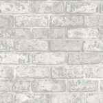 Fine Decor Loft Brick Effect White Wallpaper FD41953