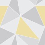 Fine Decor Apex Geometric Rose Yellow & Grey Wallpaper FD41991