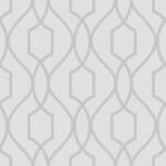 Fine Decor Apex Trellis Stone & Silver Wallpaper FD41995