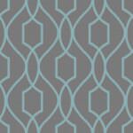 Fine Decor Apex Trellis Blue & Slate Wallpaper FD41996
