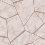 Fine Decor Fractal Metallic Marblesque Rose Gold Wallpaper FD42264