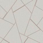 Fine Decor Quartz Fractal Geometric Rose Gold Wallpaper FD42282