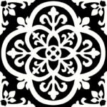 FloorPops FP2475 Gothic Peel & Stick Floor Tiles – Blacks