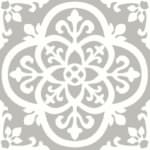FloorPops FP2942 Medina Peel & Stick Floor Tiles – Grey