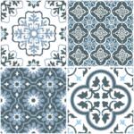 FloorPops FP2951 Leyton Peel & Stick Floor Tiles – Blue