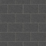 Crown Glittered London Tile Effect Black Wallpaper M1055