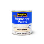 Rustins Quick Drying Masonry Paint 250ml CREAM