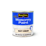 Rustins Quick Drying Masonry Paint500ml CREAM
