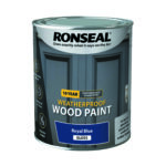 Ronseal 10 Year Weatherproof Wood Paint Gloss 750ml Royal Blue