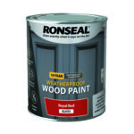 Ronseal 10 Year Weatherproof Wood Paint Gloss 750ml Royal Red