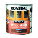 Ronseal 10 Year Woodstain Satin Natural 2.5L Dark Oak