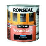Ronseal 10 Year Woodstain Satin Natural 2.5L Black Ebony