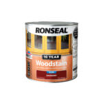 Ronseal 10 Year Woodstain Satin Natural 2.5L Mahogany