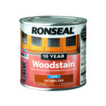 Ronseal 10 Year Woodstain Satin 250ml Natural Oak