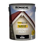 Ronseal All Weather UV Protection Smooth Masonry Paint 5L Black