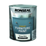 Ronseal One Coat Chalky Furniture Paint 750ml Vintage White