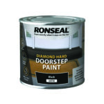 Ronseal Diamond Hard Doorstep Paint Hard Wearing Black 250ml
