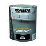 Ronseal Diamond Hard Floor Paint Satin 750ml Black