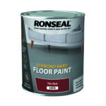 Ronseal Diamond Hard Floor Paint Satin 750ml Tile Red