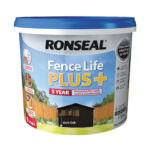 Ronseal Fence Life Plus Garden UV Potection Shed & Fence Paint 9L Dark Oak