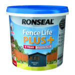 Ronseal Fence Life Plus Garden UV Potection Shed & Fence Paint 5L Midnight Blue