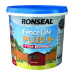 Ronseal Fence Life Plus Garden UV Potection Shed & Fence Paint 5L Red Cedar