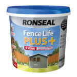 Ronseal Fence Life Plus Garden UV Potection Shed & Fence Paint 5L Slate