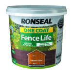 Ronseal One Coat Fence Life Shed & Fence Paint 5L Harvest Gold