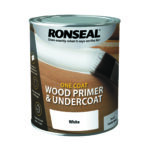 Ronseal One Coat Wood Primer and Undercoat 750ml White