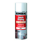 Ronseal Quick Drying All Surface Primer & Undercoat 400ml Aerosol White