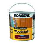 Ronseal Quick Dry Woodstain Satin 2.5L Deep Mahogany