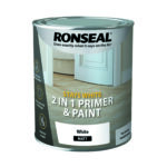 Ronseal Stays White 2 in 1 Primer and Paint Matt 750ml White