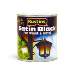 Rustins Quick Drying Satin Black 1L