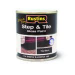 Rustins Quick Drying Step and Tile Paint Gloss 1L BLACK