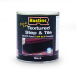 Rustins Textured Step and Tile Paint 500ml  Black