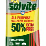 Solvite Extra Strong All Purpose Wallpaper Paste Adhesive 15 Rolls